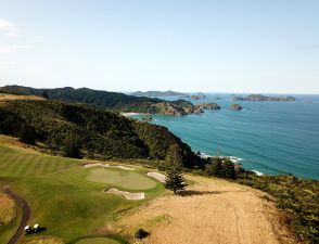 Kauri Cliffs 17th Aerial Green